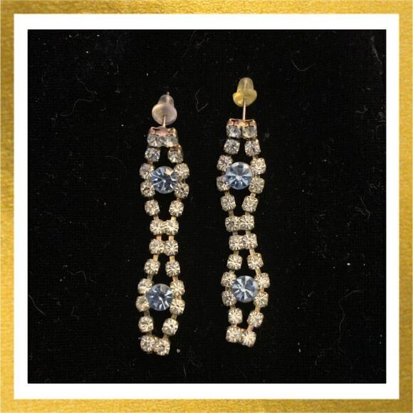 Vintage Jewelry - 3/$20 VINTAGE Silver RHINESTONE Dangle EARRINGS